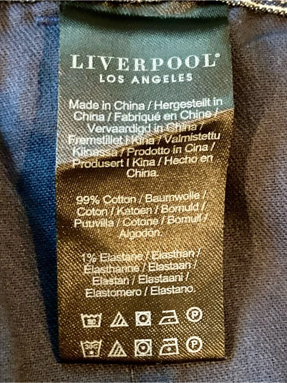 NWT Liverpool Los Angeles striped chino pants